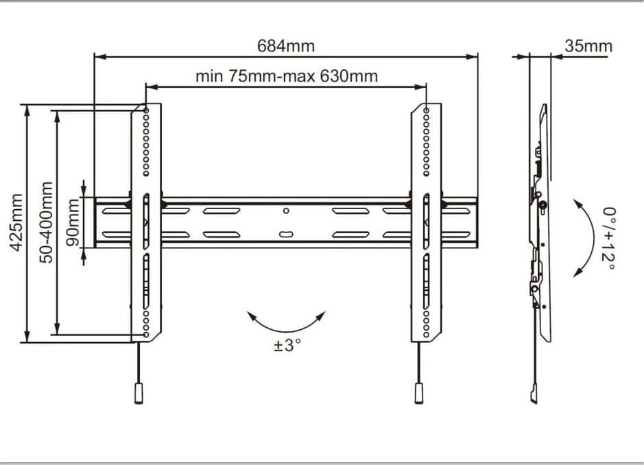 Multibrackets M Universal Wallmount Outdoor 600 Max Screen Size: 40&Quot;- 75&Quot; (Mb6690) 4 Multibrackets M Universal Wallmount Outdoor 600 Max Screen Size: 40&Quot;- 75&Quot; (Mb6690) - Image 4