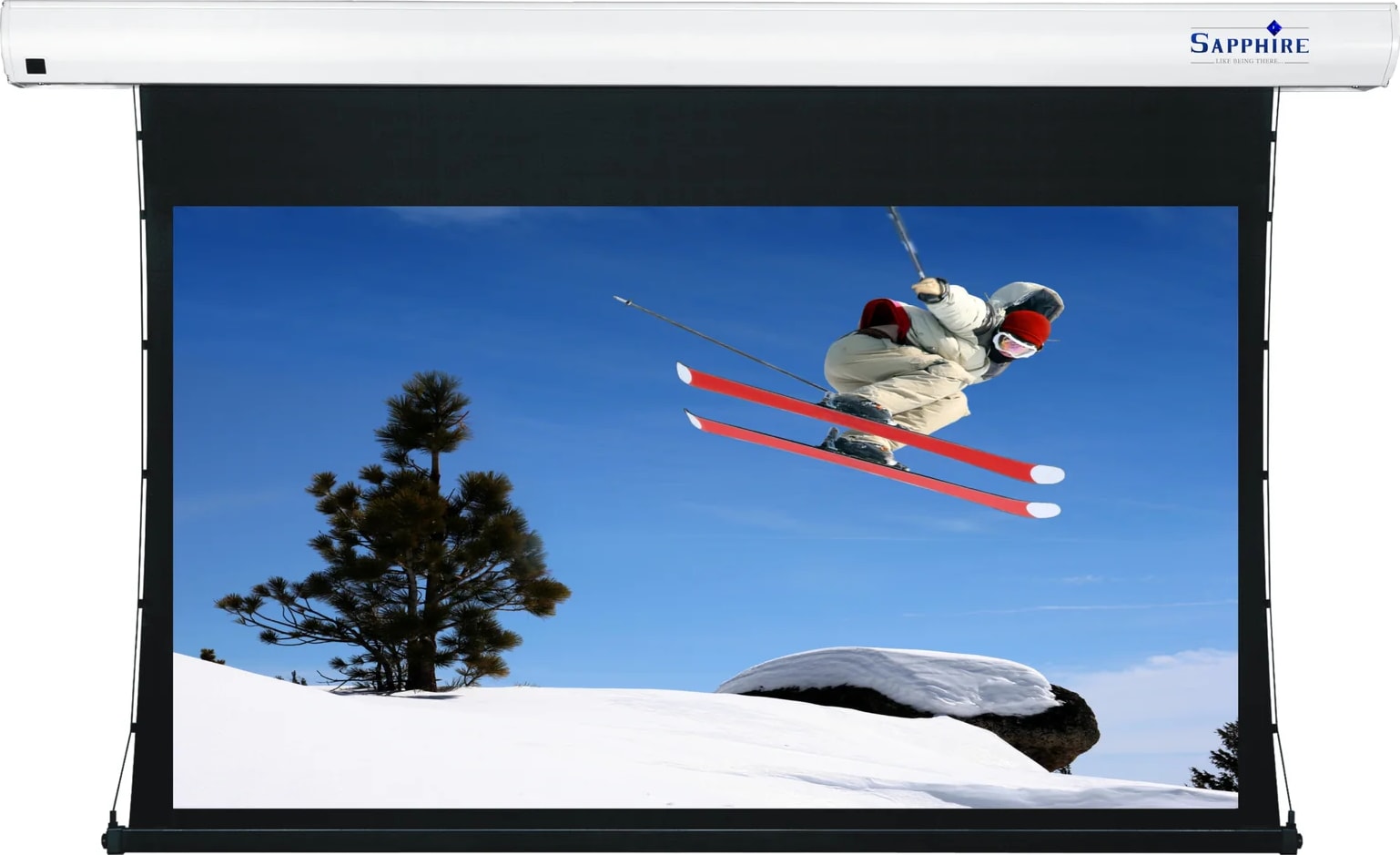 Sapphire Electric Tab Tension Screen - 203.7 X 114.5Cm - 16:9 Format (Setts200Wsf-Aw) 1 Sapphire Electric Tab Tension Screen - 203.7 X 114.5Cm - 16:9 Format (Setts200Wsf-Aw)