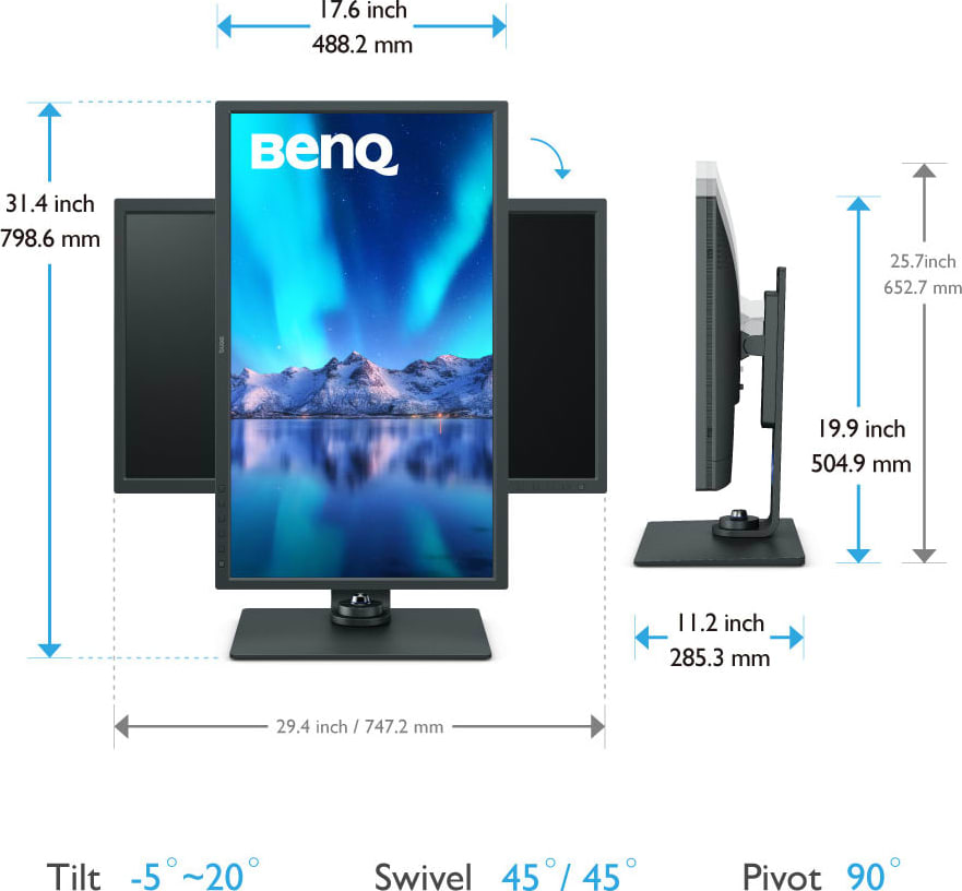 Benq Sw321C 32Inch 4K Photographer Monitor 3 Benq Sw321C 32Inch 4K Photographer Monitor - Image 3