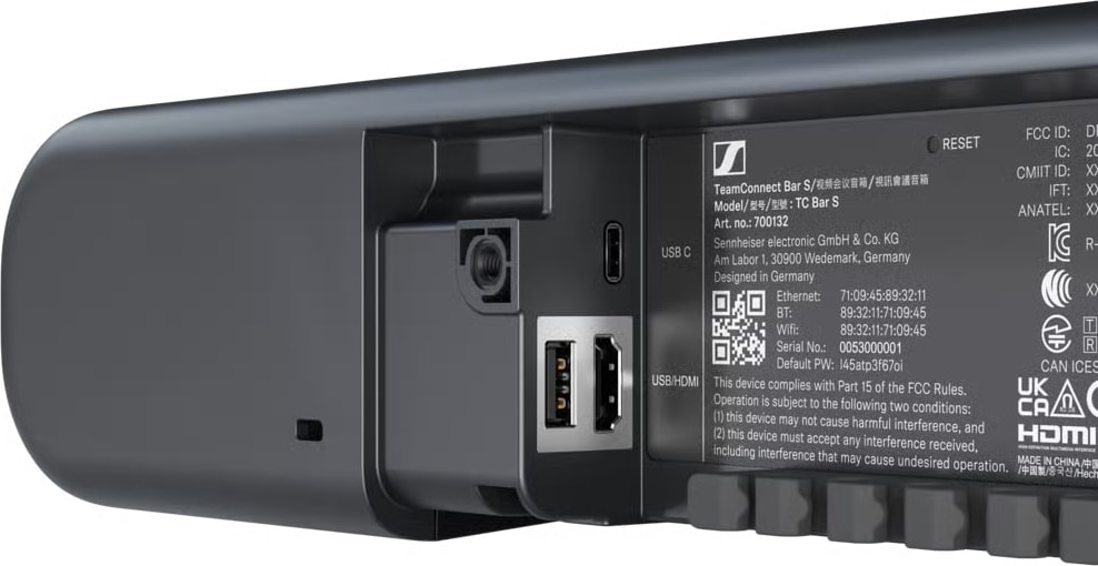 Sennheiser Team Connect Bar S (4K Camera, 4 Microphone &Amp; 2 Speakers) 3 Sennheiser Team Connect Bar S (4K Camera, 4 Microphone &Amp; 2 Speakers) - Image 3