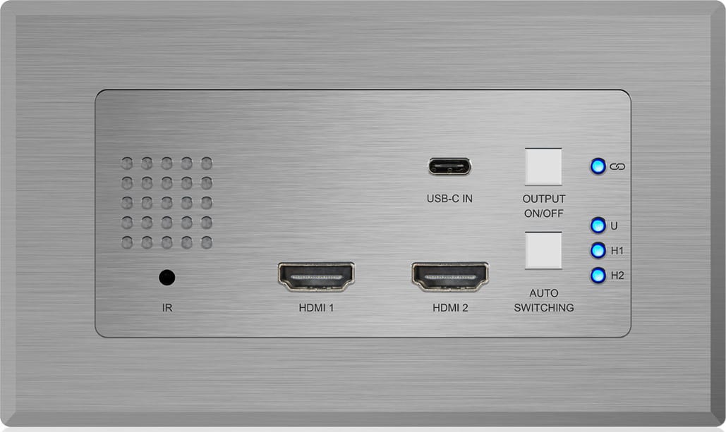 Blustream – HDMI/USB-C wall plate HDBaseT Transmitter (HEX31WP-TX)
