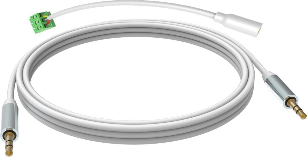 Vision – 10m White 3.5mm Minijack cable (TC 10M3.5MMP/4536895)