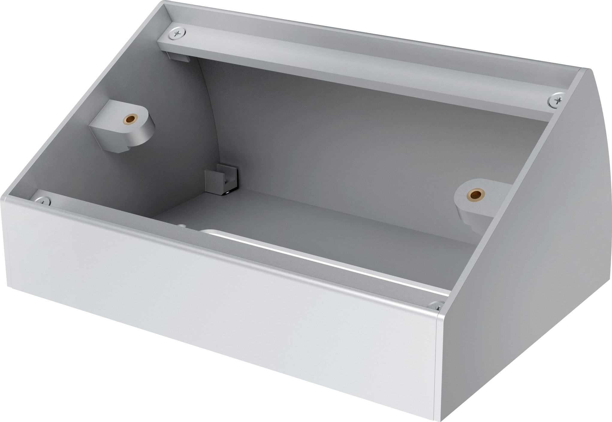 Techconnect Aluminium 2-Gang Table-Mounted Backbox (2485132) &ndash;