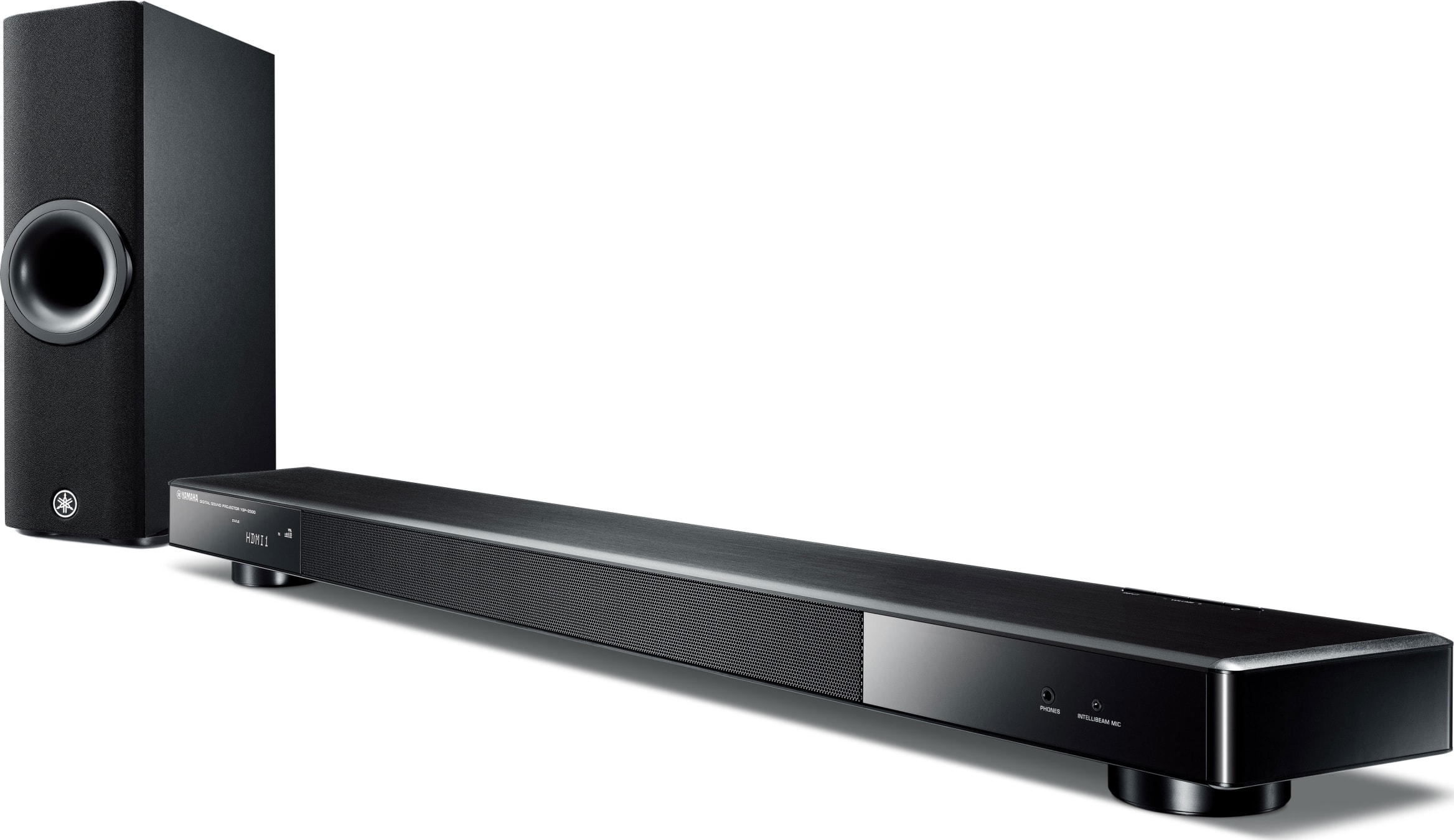 Yamaha YSP-2500 SoundBar with wireless sub woofer (black finish) –