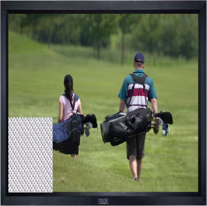 Sapphire Fixed Frame Front Projection Screen with Acoustic Transparent Fabric (16:9) 301.1cm x 169.3cm - (SFSC300AT)