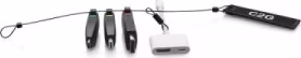 C2G HDMI Female to Colour coded USB C, Mini DP, DP Male, Apple Lightning Dongle (C2G29886)