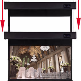 Sapphire Electric Two Motor Drop-down Screen - 2338 x 1320mm - 16:9 Format (SSM240RADWSF)