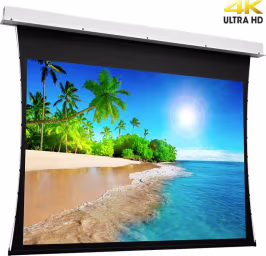 Projecta Tensioned Descender Electrol 162 X 280 cm (16:9) Complete Screen with UHD 4K Fabric 0.9 Gain and RF remote control (Projecta 10103753)