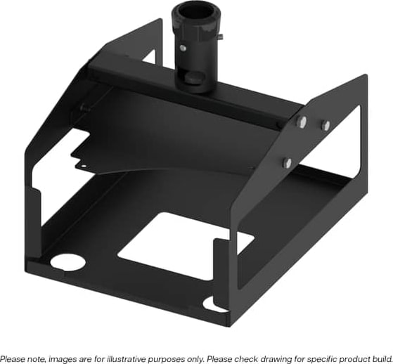 Unicol &ndash; Cradle Down Fixing Projector Suspension Unit &ndash; Black (PSC)
