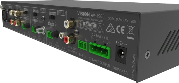 Vision - 2 X 50W Mixer Amplifier 4 Inputs (Av-1900 - 5557274) - Image 5
