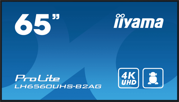 Iiyama 65Inch Prolite Lh6560Uhs-B2Ag Commercial Display