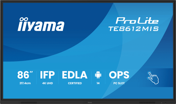 Iiyama 86Inch Prolite Te8612A-B4Ag Interacitive Display