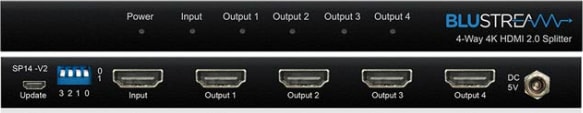 Blustream 4-Way 4K Hdmi 2.0 Splitter With Edid Management (Sp14-V2) - Image 2