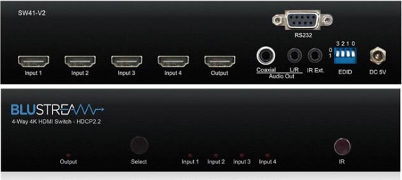 Blustream 4-Way 4K Hdmi Switch (Sw41Ab-V2) - Image 4