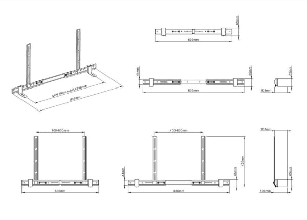 Multibrackets M Universal Soundbar Mount 55&Quot;-110&Quot; (Mb7895) - Image 4