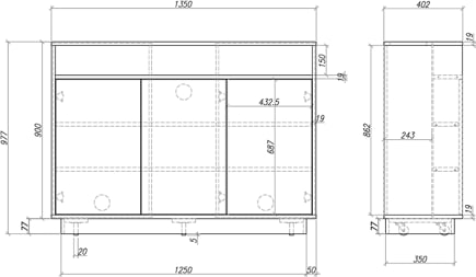 Multibrackets M Av-Cabinet Tv-Lift 55&Quot; Design Walnut (Mb5896) - Image 4