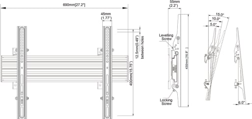 Multibrackets M Wallmount Pro Mbw1U Tilt Black (Mb4054) - Image 3