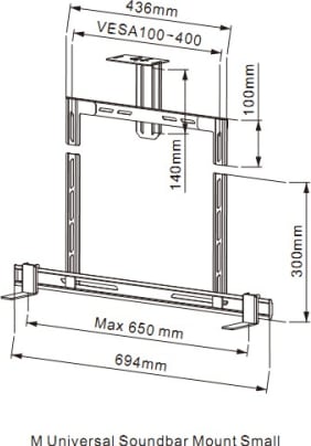Multibrackets M Universal Soundbar Mount And Camera Holder Small (Mb2869) - Image 4