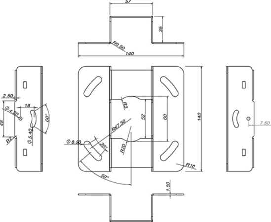 Multibrackets M Universal Projector Ceiling Mount 1600-3000 With Fine Tune (Mb0742) - Image 4
