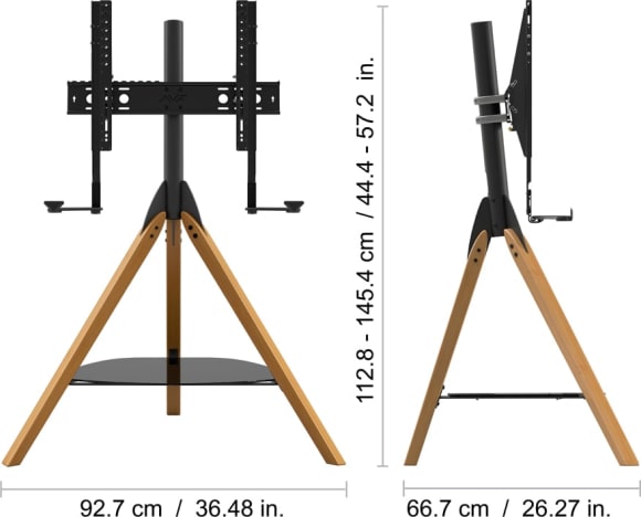 Avf Hoxton Sound Freestanding Tv + Soundbar Tripod - Light Wood (Fslk1001Hoxlwb) - Image 3