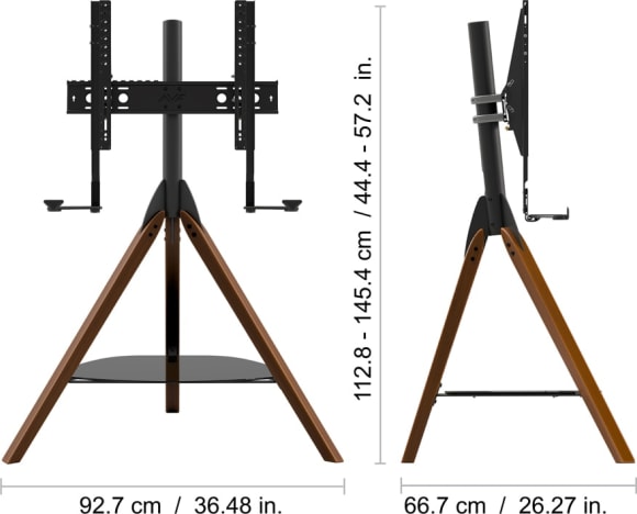 Avf Hoxton Sound Freestanding Tv + Soundbar Tripod - Dark Wood (Fslk1001Hoxdwb) - Image 3