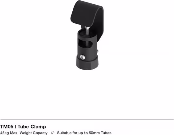 Unicol &ndash; Tube Clamp Black (TM05)