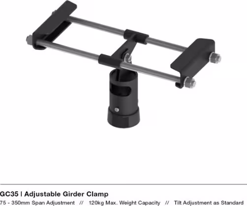 Unicol &ndash; Adjustable 75-350mm Girder Clamp (GC35)