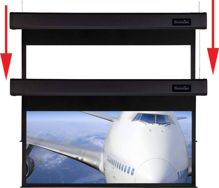 Sapphire Smart Move Two Motor Screens 16:9 350 x 196.9cm &ndash; (SSM350RADWSF)