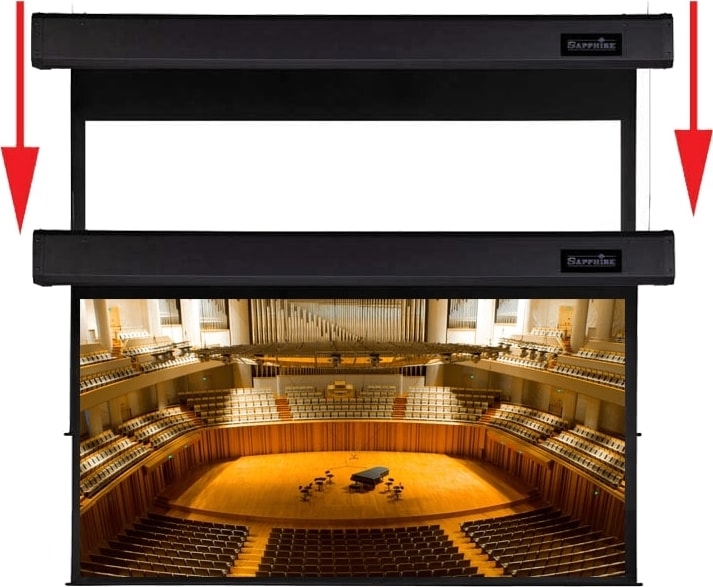 Sapphire Smart Move Two Motor Screens 16:10 304.8 x 190.5cm (SSM300RADWSF-10)