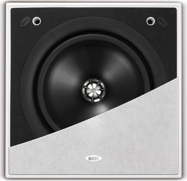 KEF CI200QS 200mm In Ceiling Flush Mounted Speaker – Square
