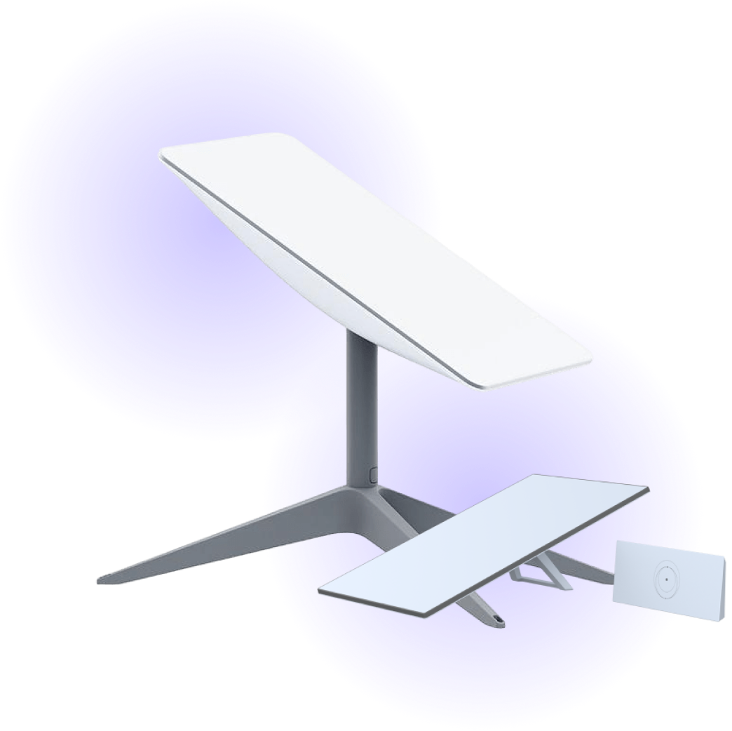 imagem de antenas da starlink