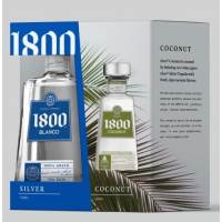 1800 Silver Tequila 750 ml Gift set.