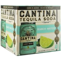 Cantina Ranch Water Tequila Soda - 4 cans / 12oz