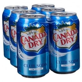 CANADA DRY CLUB SODA 6PK