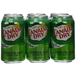 CANADA DRY GINGER ALE 6PK
