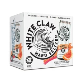 WHITE CLAW RUBY GRAPEFRUIT 6PK CAN