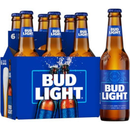 Bud Light 6 x 12oz Bottles