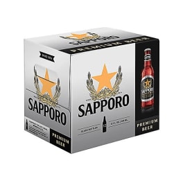 Sapporo Premium 12 Pack 12oz Bottles