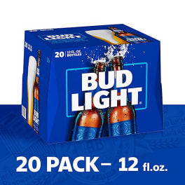 Bud Light 20 Pack 12oz Bottles