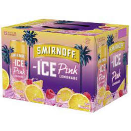 Smirnoff Ice Pink Lemonade 12 Pack 12oz Cans