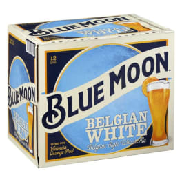 Blue Moon Belgian White Wheat Beer 12x 12oz Bottles