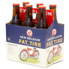 New Belgium Fat Tire Amber Ale 6x 12oz Bottles