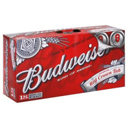 Budweiser 18x 12oz Cans