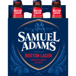 Samuel Adams Boston Lager Beer 6x 12oz Bottles