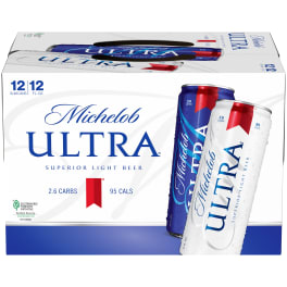 Michelob Ultra Light Beer - 12 cans / 12oz