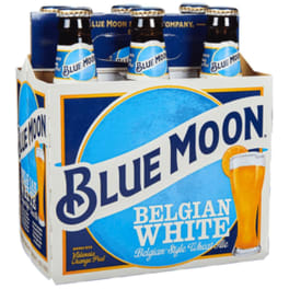 Blue Moon Belgian White Beer - 6 bottles / 12oz