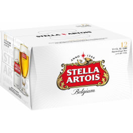 Stella Artois Beer - 12 cans / 12oz