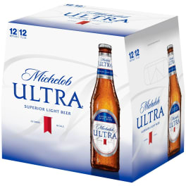 Michelob Ultra Light Beer - 12 bottles / 12oz