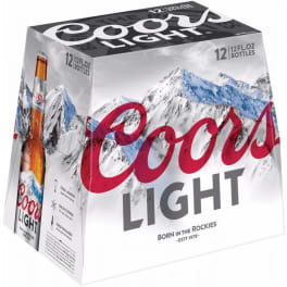 Coors Light 12 pack 12 pack bottles