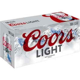 Coors Light - 18 Pack/ 12oz Cans